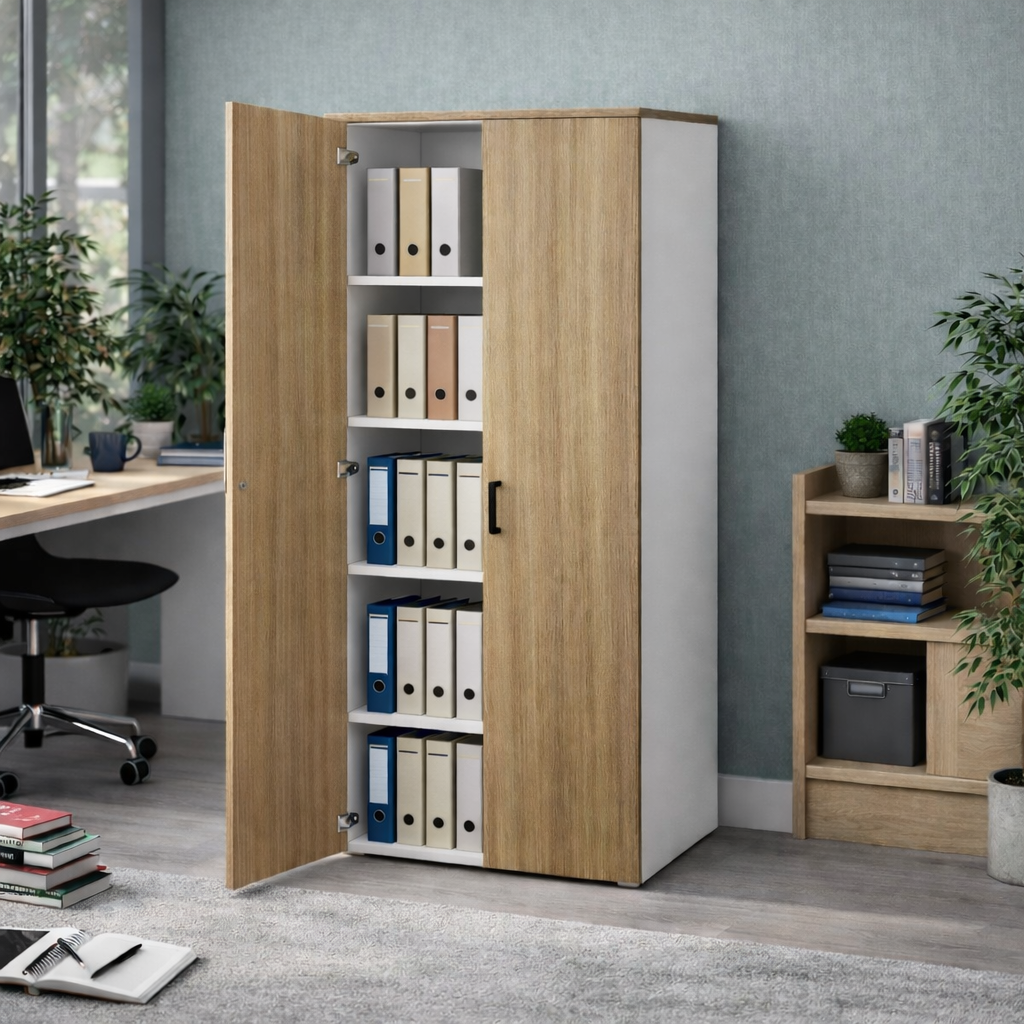Modulo h.212 con ante noce naturale Modulo h.212 con ante noce naturale